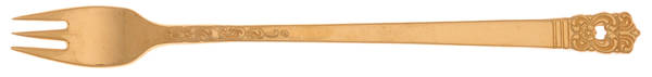 Golden Scandinavia (Gold Electroplate) Cocktail/Seafood Fork