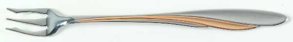 Golden Shoreline (Stainless, Gold Accent) Cocktail/Seafood Fork