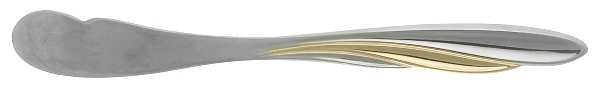 Golden Shoreline (Stainless, Gold Accent) Flat Handle Butter Spreader