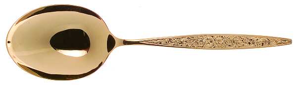 Golden Tangier (Gold Electroplate) Solid Smooth Casserole Spoon