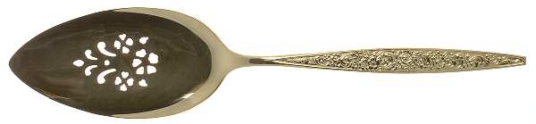Golden Tangier (Gold Electroplate) Solid Pierced Pie Server