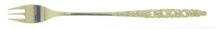 Golden Valentine (Gold Electroplate) Cocktail/Seafood Fork