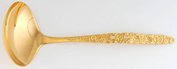 Golden Valentine (Gold Electroplate) Solid Gravy Ladle