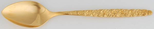 Golden Valentine (Gold Electroplate) Demitasse Spoon