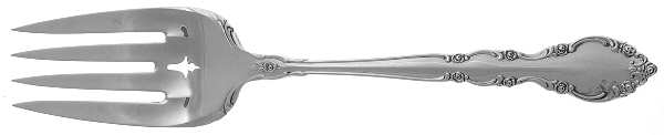 Grandeur (Sterling, 1960) Medium Solid Cold Meat Serving Fork