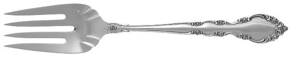 Grandeur (Sterling, 1960) Medium Solid Cold Meat Serving Fork