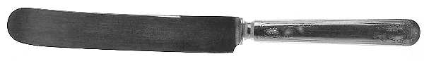 Grape-Vineyard (Variation, Silverplate, 1906) Old French Solid Knife