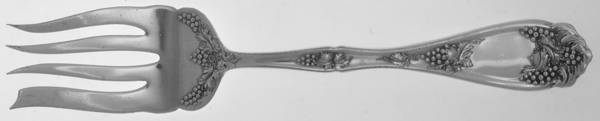 Grape (Silverplate, 1913) Medium Solid Cold Meat Serving Fork