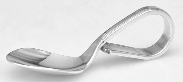 Grenoble (Silverplate, 1938) Baby Spoon with Curved Handle HC