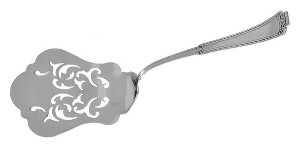 Grecian (Silverplate, 1915) Pierced Solid Pastry Server