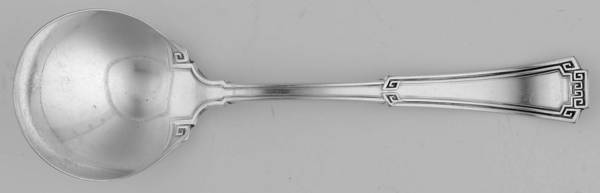 Grecian (Silverplate, 1915) Round Bowl Soup Spoon (Bouillon)