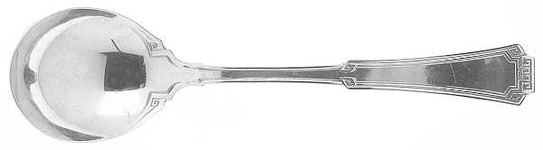 Grecian (Silverplate, 1915) Round Bowl Soup Spoon (Gumbo)