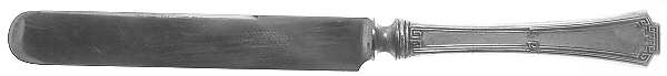 Grecian (Silverplate, 1915) Blunt Hollow Knife with Bolster