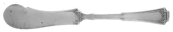 Grecian (Silverplate, 1915) Flat Handle Butter Spreader
