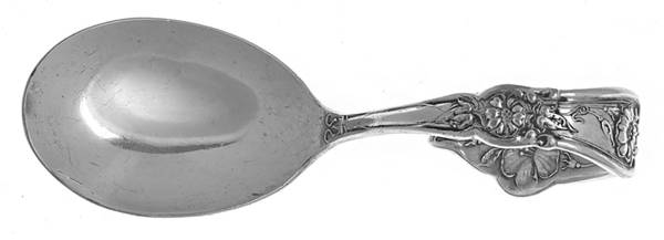 Grenoble-Gloria (Silverplate, 1906) Curved Handle Baby Spoon