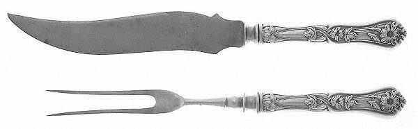 Grenoble-Gloria (Silverplate, 1906) Small Stainless Blade 2-Piece Steak Carving Set