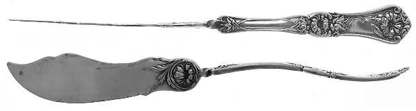 Grenoble-Gloria (Silverplate, 1906) Flat Twisted Handle Master Butter Knife