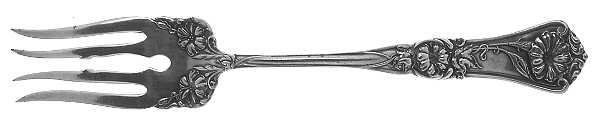 Grenoble-Gloria (Silverplate, 1906) Medium Solid Cold Meat Serving Fork