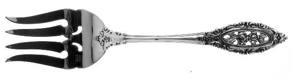 Grand Majesty (Sterling, 1976) Medium Solid Cold Meat Serving Fork
