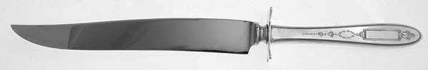 Grosvenor (Silverplate, 1921, No Monograms) Small Steak Carving Knife with Stainless Blade