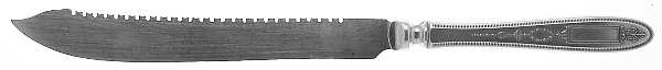 Grosvenor (Silverplate, 1921, No Monograms) Hollow Handle Solid Cake Saw