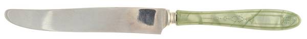 Grosvenor (Silverplate, 1921, No Monograms) New French Knife with Jewel Handle