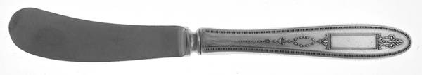 Grosvenor (Silverplate, 1921, No Monograms) Butter Spreader Hollow Hdl-Paddle/Stainless Blade