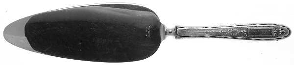 Grosvenor (Silverplate, 1921, No Monograms) Pie Server with Stainless Blade