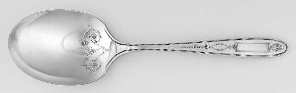 Grosvenor (Silverplate, 1921, No Monograms) Preserve Spoon