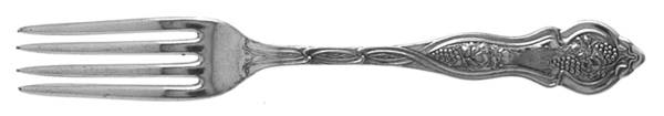 Grape-Vineyard (Non Variation, Silverplate, 1906) Fork