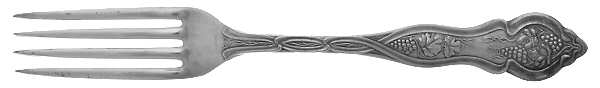 Grape-Vineyard (Non Variation, Silverplate, 1906) Fork
