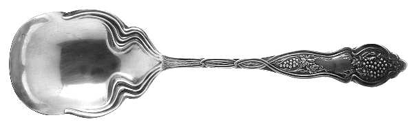Grape-Vineyard (Non Variation, Silverplate, 1906) Solid Smooth Casserole Spoon