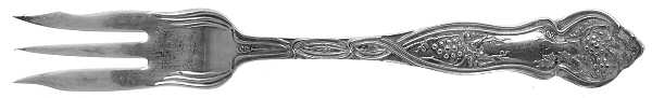 Grape-Vineyard (Non Variation, Silverplate, 1906) Pastry Fork