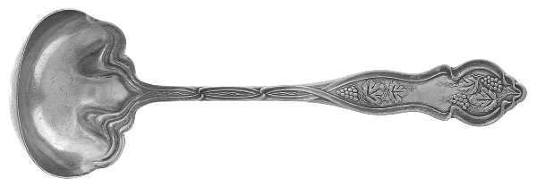 Grape-Vineyard (Non Variation, Silverplate, 1906) Solid Gravy Ladle