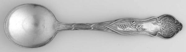 Grape-Vineyard (Non Variation, Silverplate, 1906) Round Bowl Soup Spoon (Bouillon)