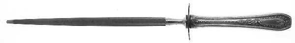 Hampton Court (Silverplate, 1926, Wreath) Small Steel Rod Sharpener Knife
