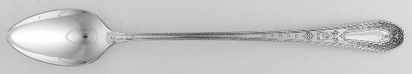 Hampton Court (Silverplate, 1926, Wreath) Monogram Iced Tea Spoon