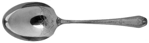Hampton Court (Silverplate, 1926, Wreath) Solid Smooth Casserole Spoon