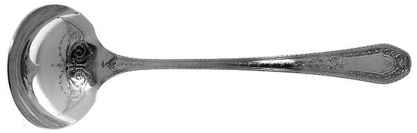 Hampton Court (Silverplate, 1926, Wreath) Solid Piece Cream Ladle