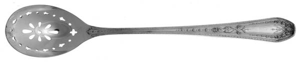 Hampton Court (Silverplate, 1926, Wreath) Pierced Bowl Short Handle Olive Spoon