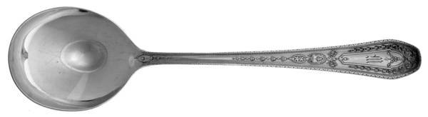 Hampton Court (Silverplate, 1926, Wreath) Monogram Round Bowl Soup Spoon (Cream Soup)