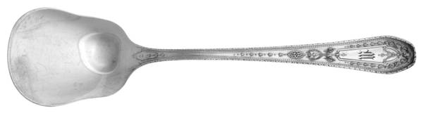 Hampton Court (Silverplate, 1926, Wreath) Monogrammed Individual Ice Cream Spoon