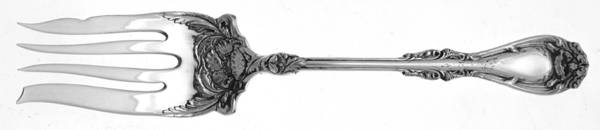 Hanover (Silverplate, 1901) Small Solid Cold Meat Serving Fork