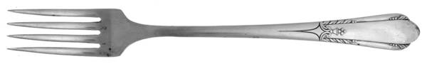 Happiness (Silverplate, 1940) Grille Fork (Viande)