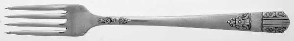 Harmony (Silverplate, 1938) Grille Fork (Viande)