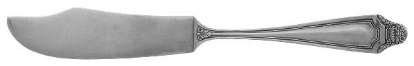 Hawthorne (Silverplate, 1908) Flat Handle Master Butter Knife
