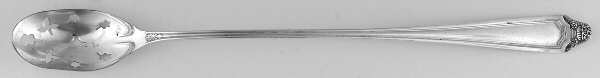 Hawthorne (Silverplate, 1908) Pierced Bowl Long Handle Olive Spoon