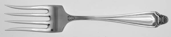 Hawthorne (Silverplate, 1908) Small Solid Cold Meat Serving Fork
