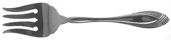 Heiress (Stainless) Medium Solid Cold Meat Serving Fork