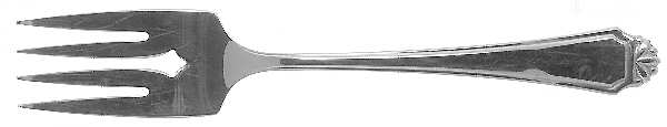 Henley (Stainless) Medium Solid Cold Meat Serving Fork
